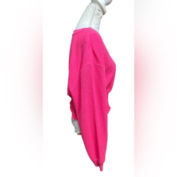 Maeve by Anthropologie | Smoked Long Sleeve Top | Pink | large - Picture 4 of 7